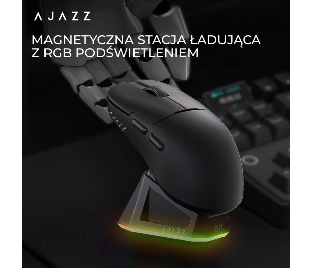 Ajazz AJ159PRO 3395-8K ze stacją dokującą czarna - 1536397 - zdjęcie 5